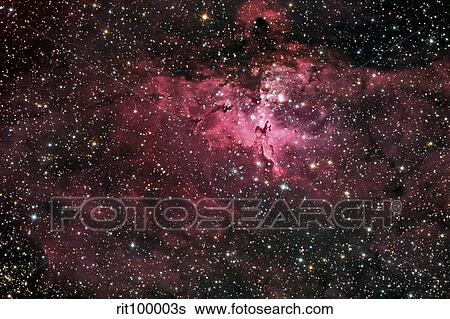 The Eagle Nebula View Large Photo Image Stock Photograph - The Eagle Nebula. Fotosearch