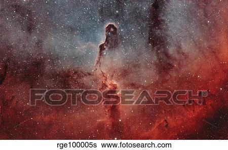 Stock Photograph - The Elephant Trunk Nebula. Fotosearch