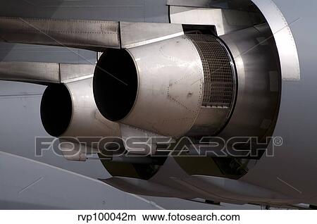 The engines on a C-17 Globemaster of the U. S. Air Force. View Large Photo Image Picture - The engines on a C-17 Globemaster of the U. S. Air Force.. Fotosearch