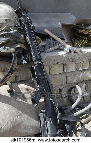 The equipment of a Marine. View Large Photo Image Picture - The equipment of a Marine.. Fotosearch