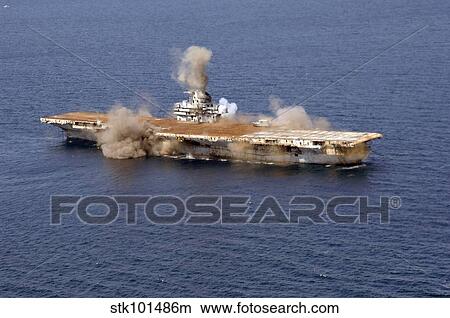 The ex-Oriskany, a decommissioned aircraft carrier, is sunk off the coast of Florida. View Large Photo Image Picture - The ex-Oriskany, a decommissioned aircraft carrier, is sunk off the coast of Florida.. Fotosearch