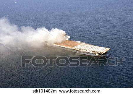 The ex-Oriskany, a decommissioned aircraft carrier, is sunk off the coast of Florida. View Large Photo Image Picture - The ex-Oriskany, a decommissioned aircraft carrier, is sunk off the coast of Florida.. Fotosearch