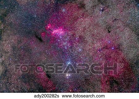 The False Comet Cluster area of southern Scorpius. View Large Photo Image Stock Photograph - The False Comet Cluster area of southern Scorpius.. Fotosearch