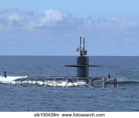 The fast attack submarine USS Salt Lake City. View Large Photo Image Picture - The fast attack submarine USS Salt Lake City.. Fotosearch