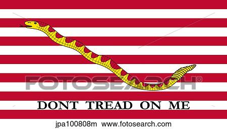 The First Navy Jack authorized by the U. S. Navy. View Large Illustration Stock Illustration - The First Navy Jack authorized by the U. S. Navy.. Fotosearch