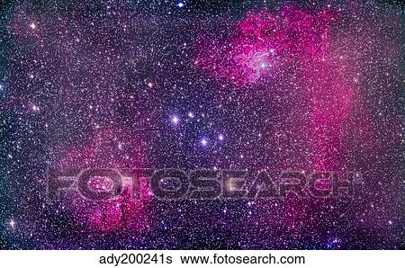 The Flaming Star Nebula in Auriga. View Large Photo Image Stock Photograph - The Flaming Star Nebula in Auriga.. Fotosearch