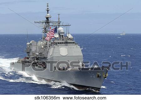 The guided-missile cruiser USS Princeton. View Large Photo Image Picture - The guided-missile cruiser USS Princeton.. Fotosearch