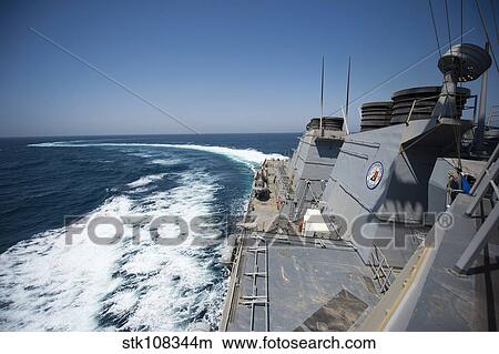 The guided-missile destroyer USS Arleigh Burke. View Large Photo Image Picture - The guided-missile destroyer USS Arleigh Burke.. Fotosearch