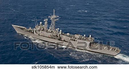 The guided-missile frigate USS Reuben James. View Large Photo Image Picture - The guided-missile frigate USS Reuben James.. Fotosearch