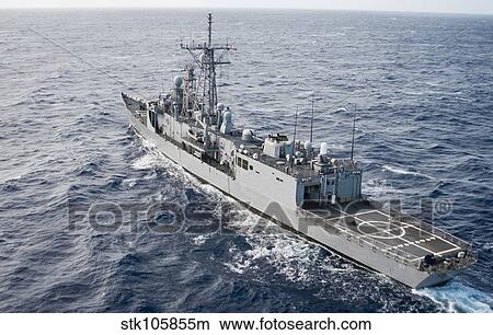 Picture - The guided-missile frigate USS Reuben James.. Fotosearch