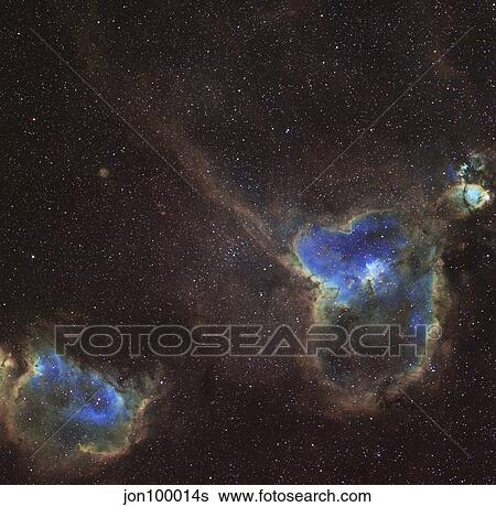 Stock Photograph - The Heart and Soul Nebula.. Fotosearch