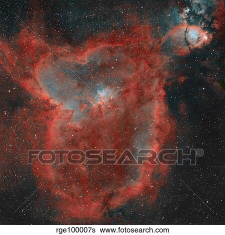 The Heart Nebula View Large Photo Image Stock Photograph - The Heart Nebula. Fotosearch