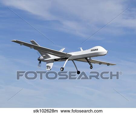 The Ikhana unmanned aircraft. View Large Photo Image Picture - The Ikhana unmanned aircraft.. Fotosearch