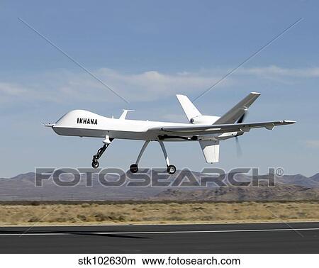 The Ikhana unmanned aircraft. View Large Photo Image Picture - The Ikhana unmanned aircraft.. Fotosearch