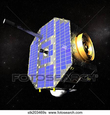 The Interstellar Boundary Explorer satellite. View Large Illustration Stock Illustration - The Interstellar Boundary Explorer satellite.. Fotosearch