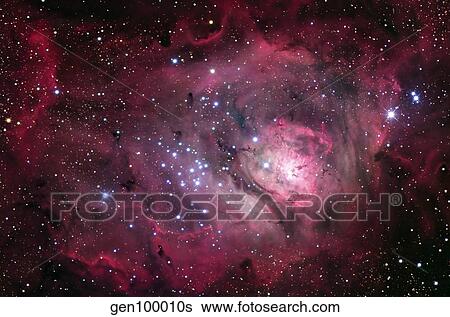 Stock Photograph - The Lagoon Nebula. Fotosearch