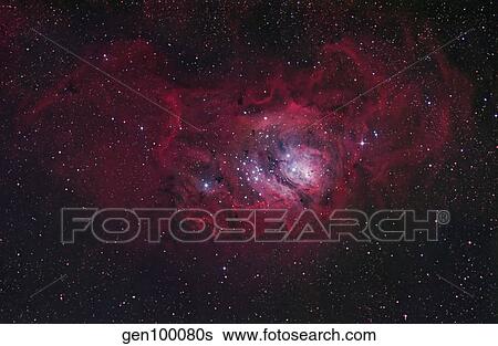 The Lagoon Nebula View Large Photo Image Stock Photograph - The Lagoon Nebula. Fotosearch