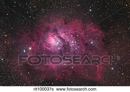 The Lagoon Nebula View Large Photo Image Stock Photograph - The Lagoon Nebula. Fotosearch