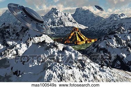 The legendary South American golden city of El Dorado in the winter. View Large Illustration Stock Illustration - The legendary South American golden city of El Dorado in the winter.. Fotosearch