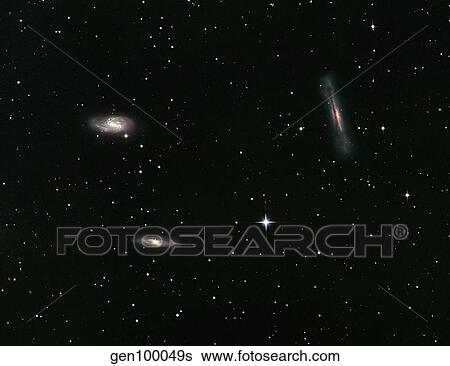 The Leo Triplet View Large Photo Image Stock Photograph - The Leo Triplet. Fotosearch