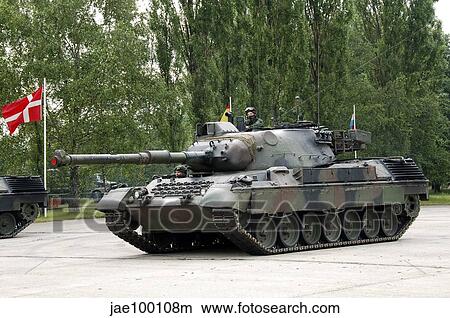 Picture - The Leopard 1A5 of the Belgian Army in action.. Fotosearch