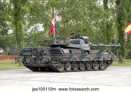 Picture - The Leopard 1A5 of the Belgian Army in action.. Fotosearch