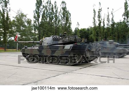Picture - The Leopard 1A5 of the Belgian Army in action.. Fotosearch