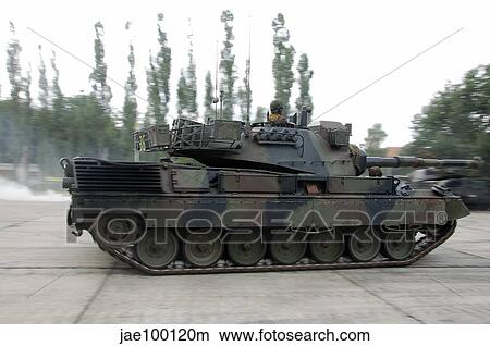 Picture - The Leopard 1A5 of the Belgian Army in action.. Fotosearch