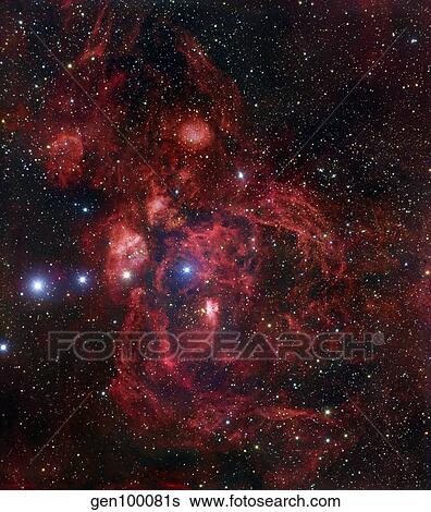 Stock Photograph - The Lobster Nebula in Scorpius. Fotosearch