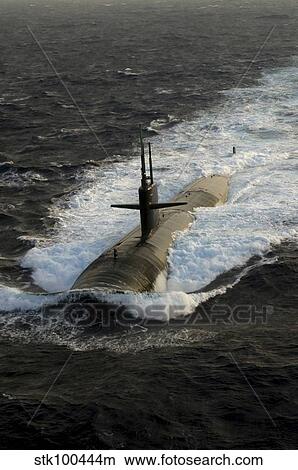 The Los Angeles-class submarine USS Albuquerque surfaces in the Atlantic Ocean. View Large Photo Image Picture - The Los Angeles-class submarine USS Albuquerque surfaces in the Atlantic Ocean.. Fotosearch