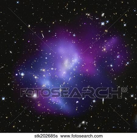 The massive galaxy cluster MACS J0717. View Large Photo Image Stock Photograph - The massive galaxy cluster MACS J0717.. Fotosearch