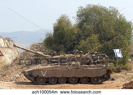 Picture - The Merkava Mark III-D main battle tank of the Israel Defense Force.. Fotosearch