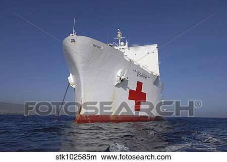The Military Sealift Command hospital ship USNS Comfort. View Large Photo Image Picture - The Military Sealift Command hospital ship USNS Comfort.. Fotosearch