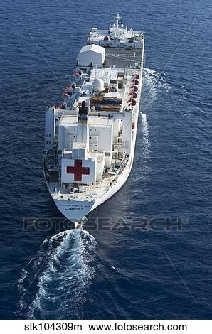 The Military Sealift Command hospital ship USNS Comfort. View Large Photo Image Picture - The Military Sealift Command hospital ship USNS Comfort.. Fotosearch