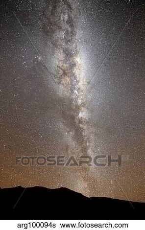 The Milky Way in vertical position rising from the horizon. View Large Photo Image Stock Photograph - The Milky Way in vertical position rising from the horizon.. Fotosearch