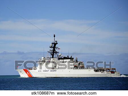 The national security cutter USCGC Waesche. View Large Photo Image Picture - The national security cutter USCGC Waesche.. Fotosearch