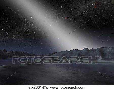 Stock Illustration - The night sky from a hypothetical alien planet.. Fotosearch