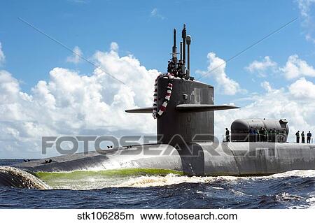 The Ohio-class guided missile submarine USS Georgia. View Large Photo Image Picture - The Ohio-class guided missile submarine USS Georgia.. Fotosearch