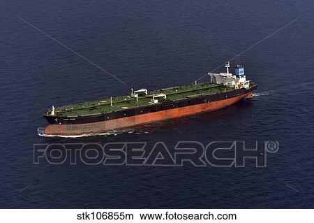 The oil tanker Maran Castor is underway in the Arabian Sea. View Large Photo Image Picture - The oil tanker Maran Castor is underway in the Arabian Sea.. Fotosearch
