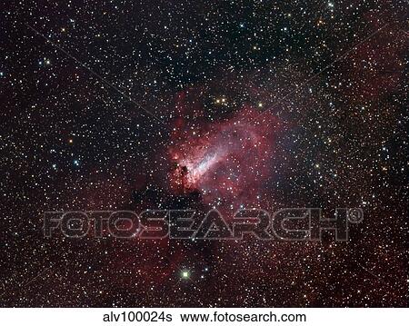 The Omega Nebula View Large Photo Image Stock Photograph - The Omega Nebula. Fotosearch