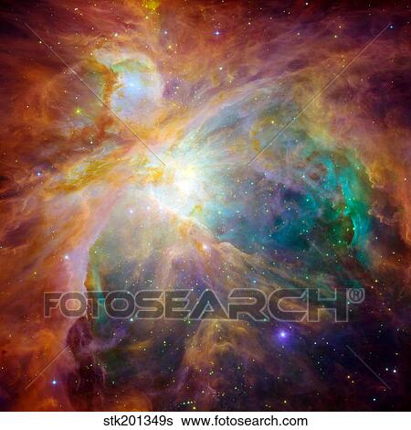 The Orion Nebula. View Large Photo Image Stock Photograph - The Orion Nebula. . Fotosearch