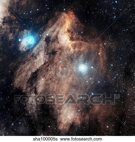 The Pelican Nebula View Large Photo Image Stock Photograph - The Pelican Nebula. Fotosearch