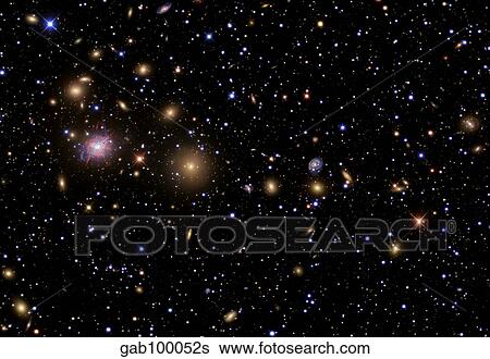 The Perseus Galaxy Cluster View Large Photo Image Stock Photograph - The Perseus Galaxy Cluster. Fotosearch