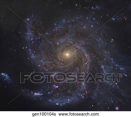 The Pinwheel Galaxy View Large Photo Image Stock Photograph - The Pinwheel Galaxy. Fotosearch