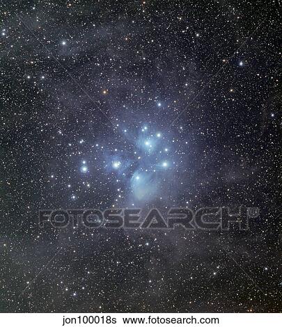 The Pleiades surrounded by dust and nebulosity. View Large Photo Image Stock Photograph - The Pleiades surrounded by dust and nebulosity.. Fotosearch