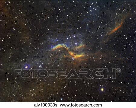 The Propeller Nebula View Large Photo Image Stock Photograph - The Propeller Nebula. Fotosearch