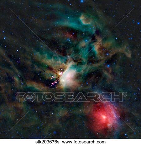 The Rho Ophiuchi cloud complex. View Large Photo Image Stock Photograph - The Rho Ophiuchi cloud complex.. Fotosearch