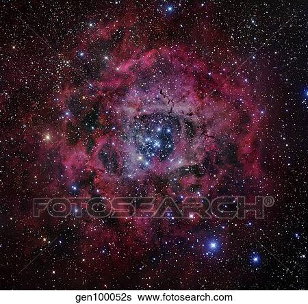 Stock Photograph - The Rosette Nebula. Fotosearch