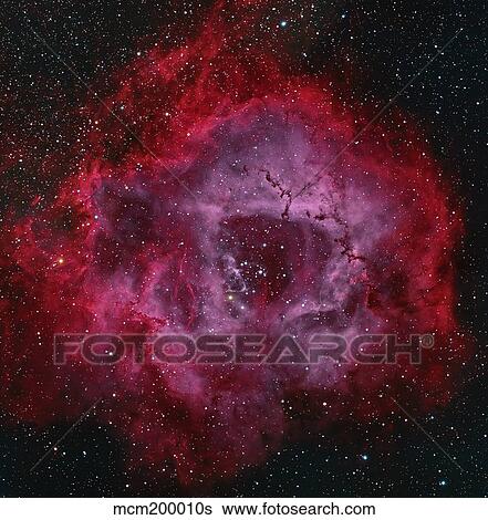 The Rosette Nebula View Large Photo Image Stock Photograph - The Rosette Nebula. Fotosearch