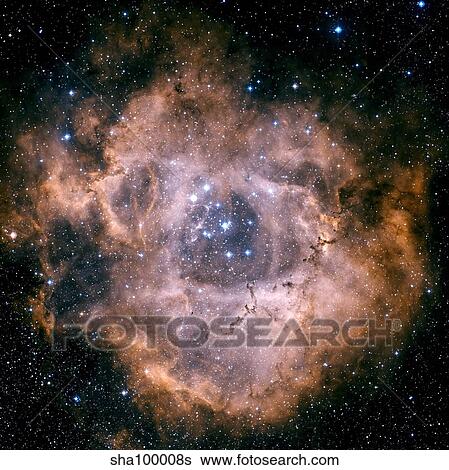 The Rosette Nebula View Large Photo Image Stock Photograph - The Rosette Nebula. Fotosearch